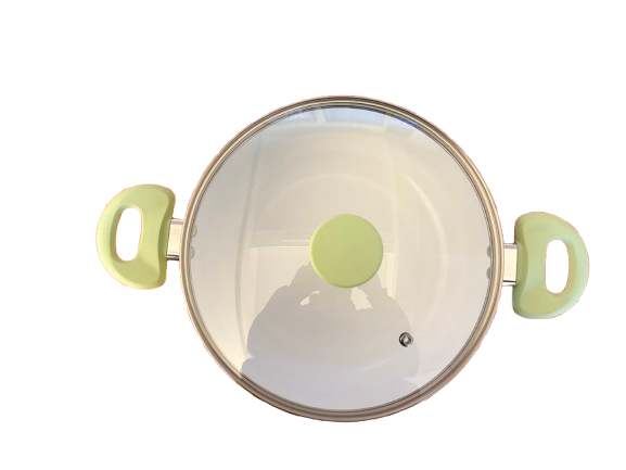 Set Bucătărie 7 Piese VERDE – Oale și Tigaie Versatile pentru Gătit + Set de Cuțite Cadou