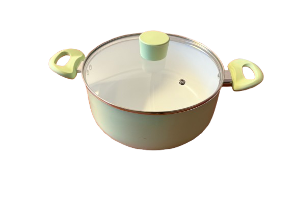Set Bucătărie 7 Piese VERDE – Oale și Tigaie Versatile pentru Gătit + Set de Cuțite Cadou