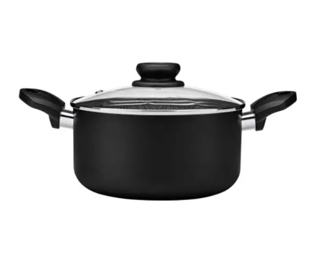 Set de Tigăi și Oale Panelux Maximum Stone Antiaderent, 7 Piese – Negru