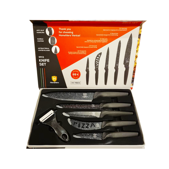 Set 3 tigai Papilla + Set de cutite Cadou