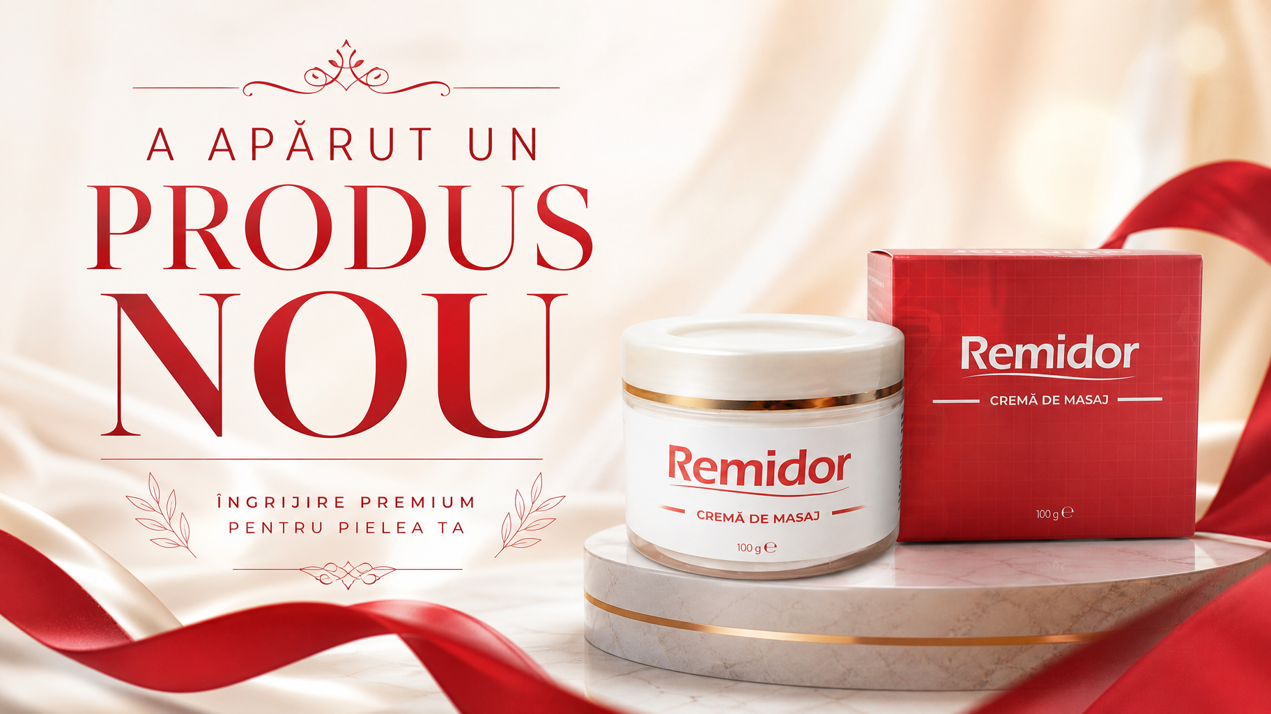 Remidor Cremă de Masaj 100 g Îngrijire și Masaj pentru Zone Solicitate, Articulații și Mușchi
