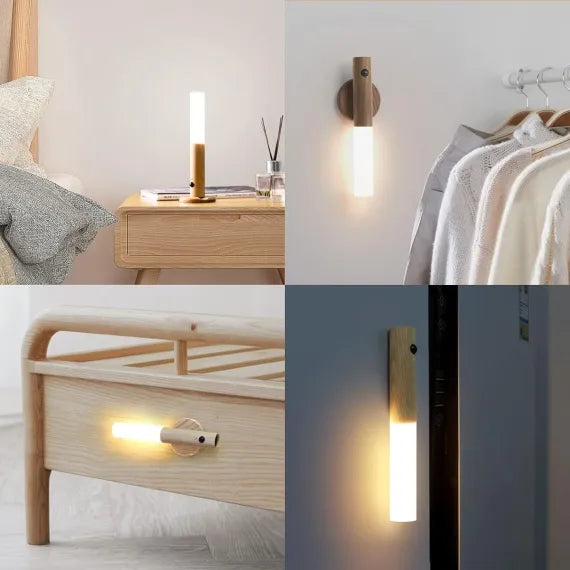 Lampă LED Inteligentă cu Senzor de Mișcare, Reîncărcabilă USB, Montaj Magnetic