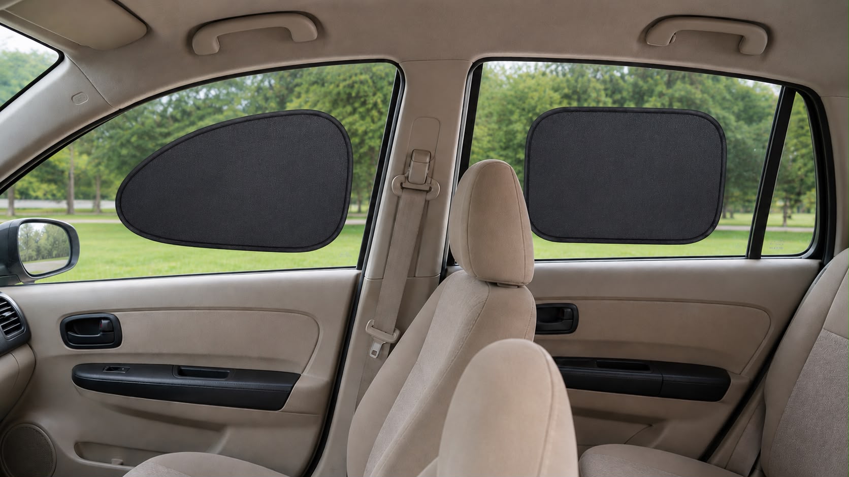 Set Complet Parasolare Auto 5 Piese  Protecție Totală Împotriva Soarelui