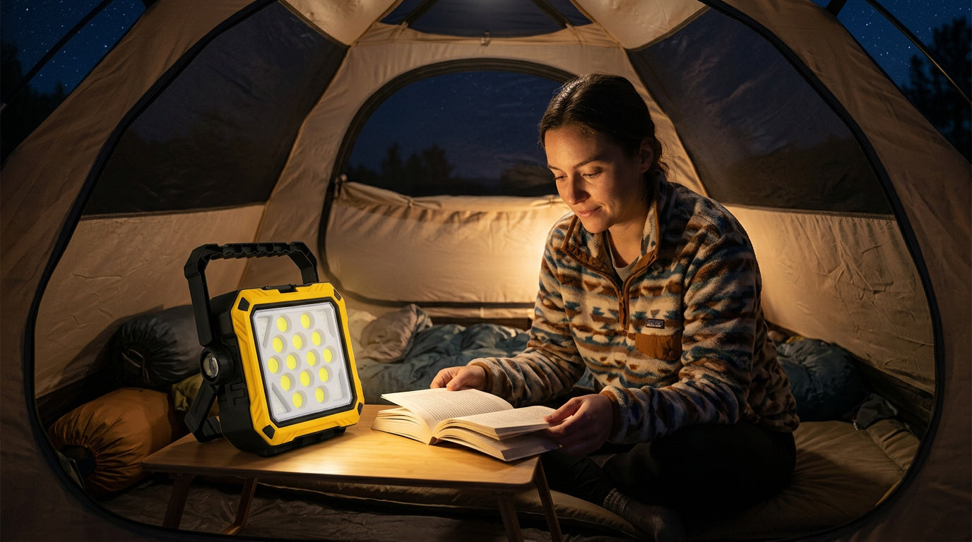 Lampă Solară Multifuncțională cu Trusă de Scule Inclusă – Putere, Utilitate și Siguranță Oriunde Ai Nevoie!