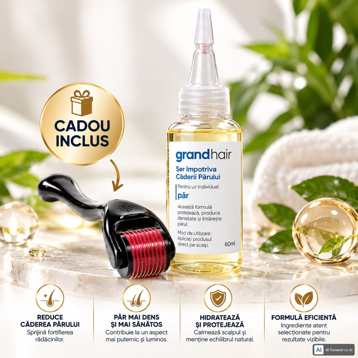 Grandhair Ser Anti-Cădere pentru Păr, 60 ml