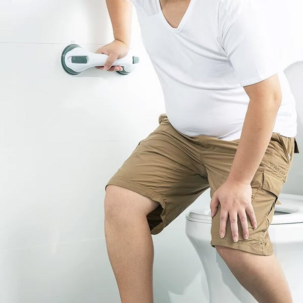 Doua Mânere de Sprijin cu Ventuze pentru Baie Fixare Rapidă și Siguranță Sporită
