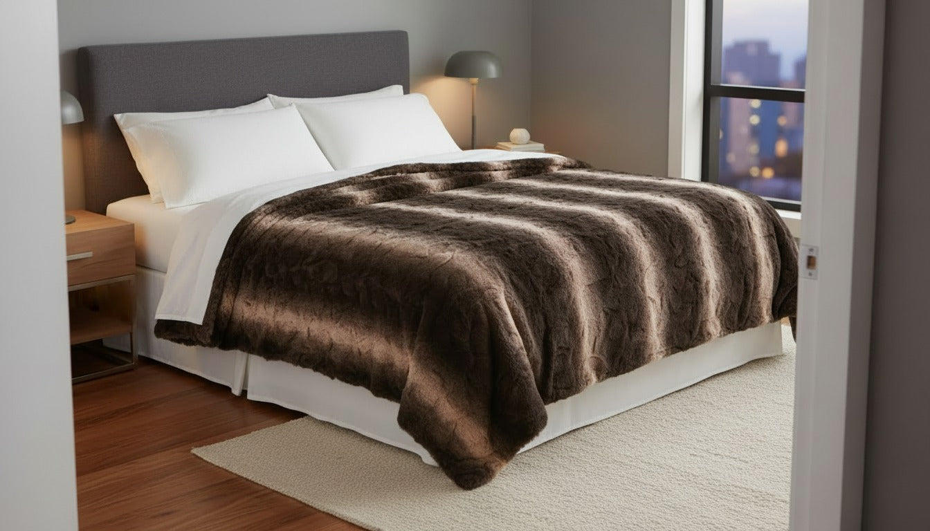 Pătură moale și călduroasă MARO – confort desăvârșit pentru orice sezon + pătura subțire cadou