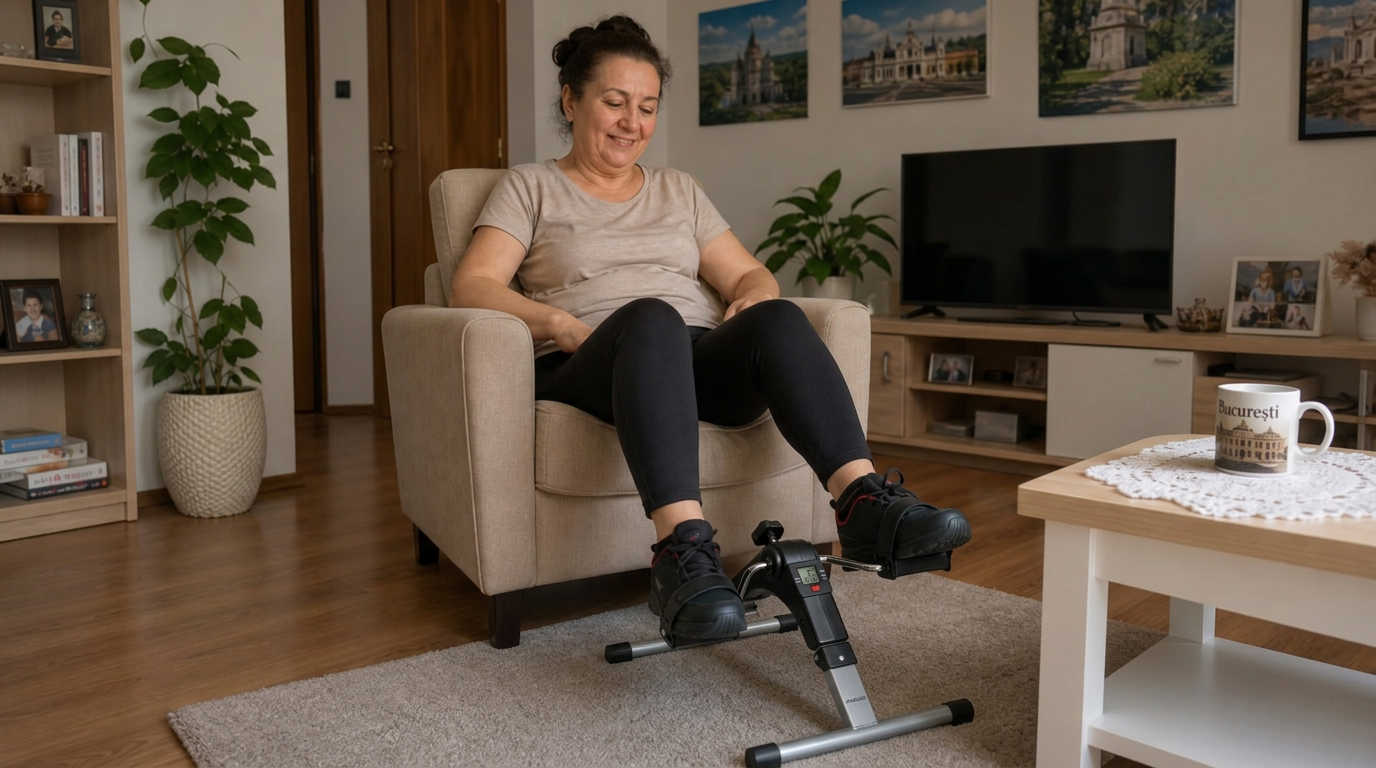 PedalFlex™ – Mișcare ușoară, direct din confortul casei