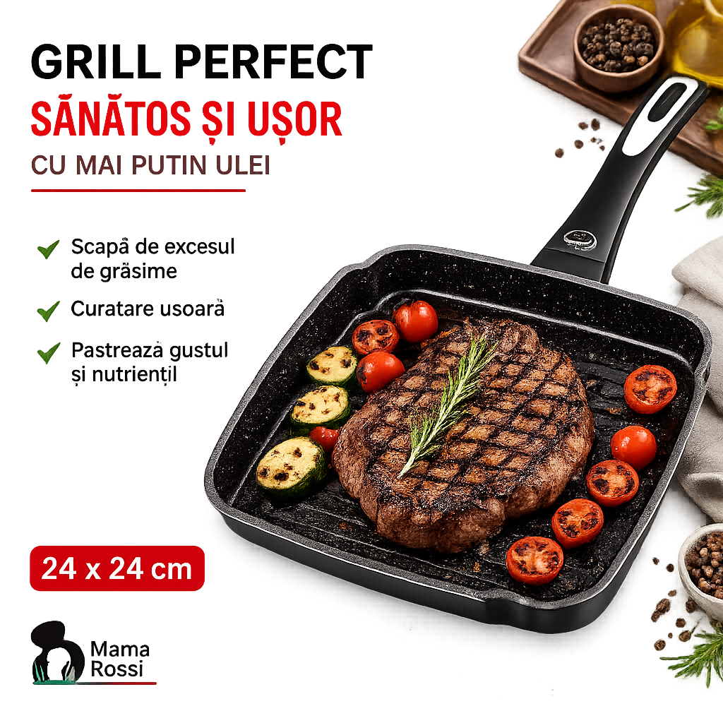 TIGAIE GRIL CERAMICA CU INDUCTIE MAMA ROSSI