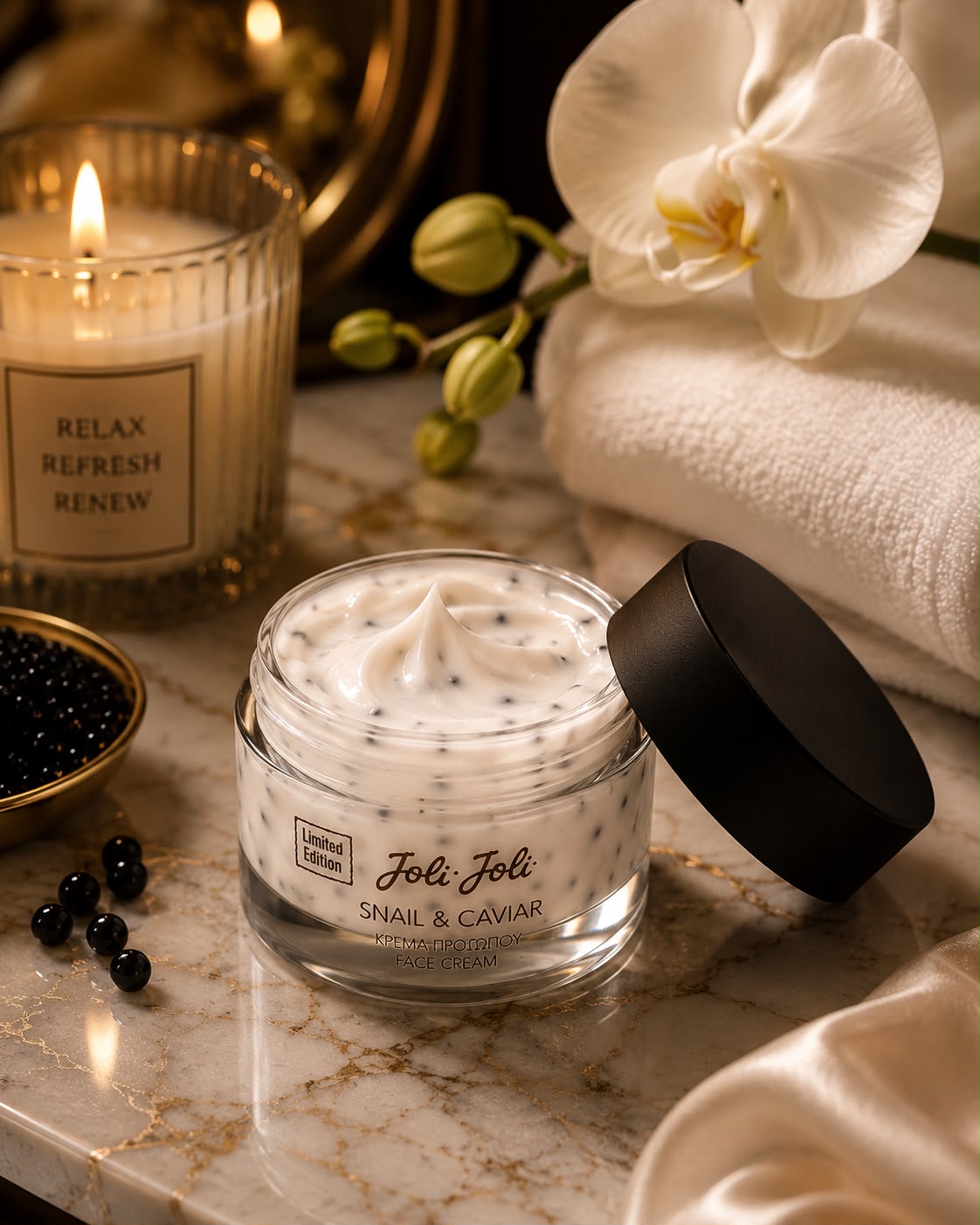 Cremă de Față Joli Joli Black Caviar Premium, 50 ml  Hidratare Intensă și Îngrijire pentru un Ten Luminos