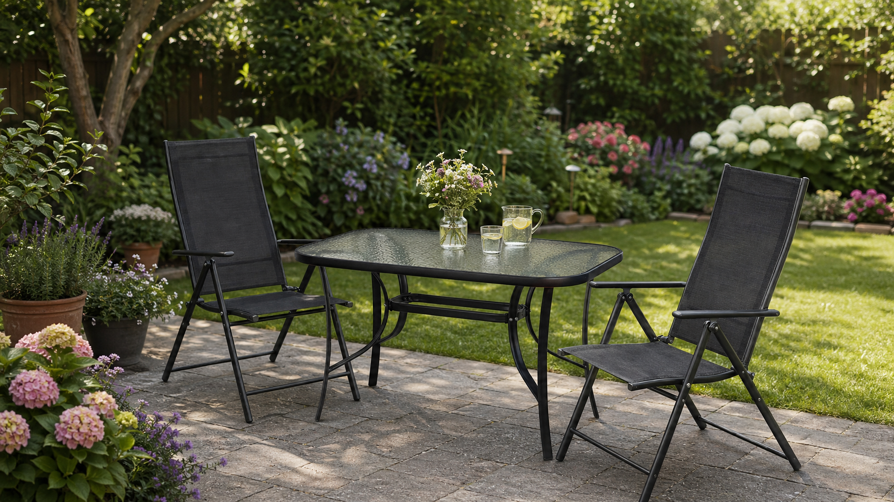 Set masă + 4/6 scaune pentru exterior – soluția completă pentru relaxare