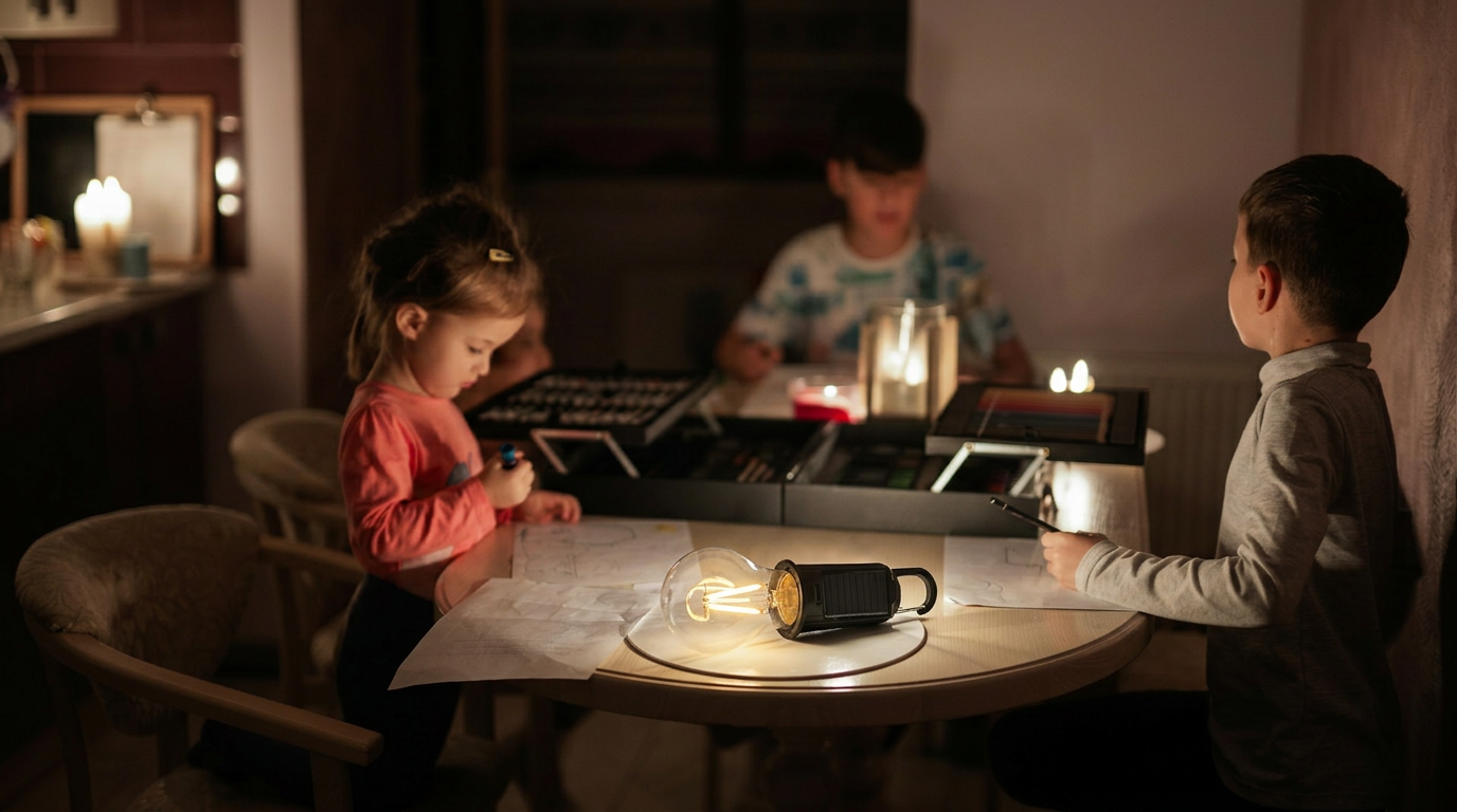 4x Lampă LED Reîncărcabilă (2+2), 3 Moduri, Încărcare USB + Solar, Portabilă (Copy)