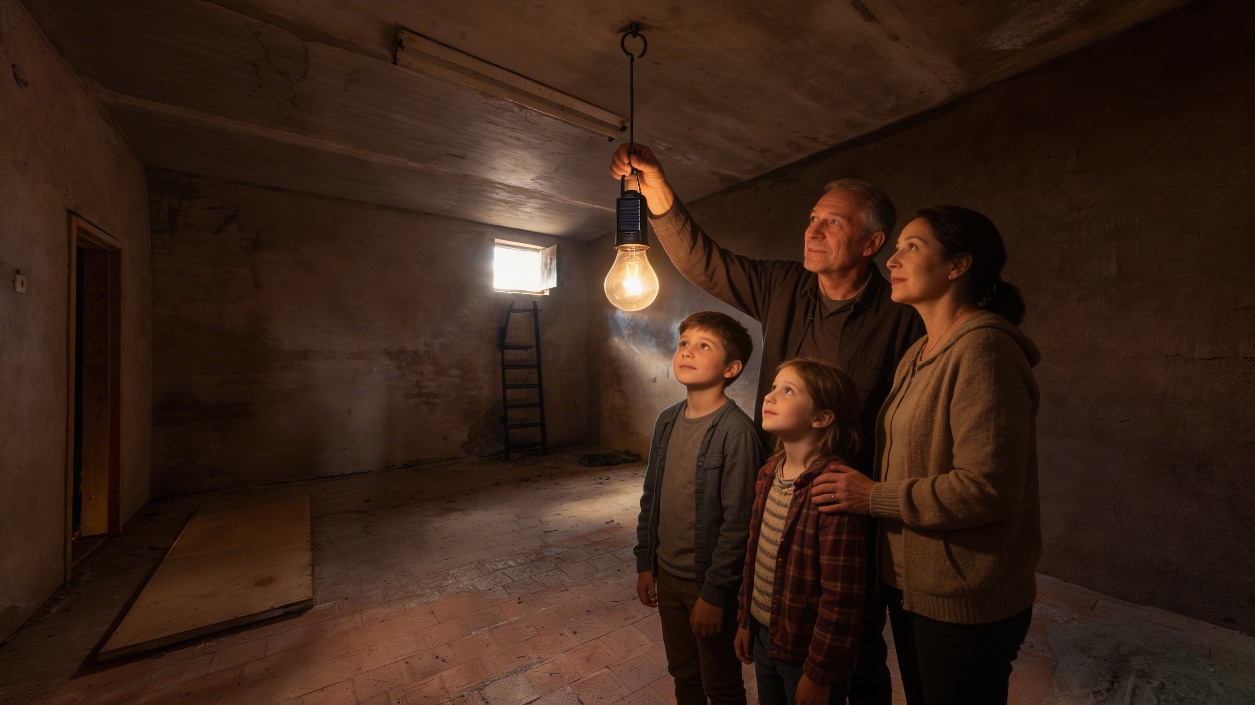 4x Lampă LED Reîncărcabilă (2+2), 3 Moduri, Încărcare USB + Solar, Portabilă (Copy)