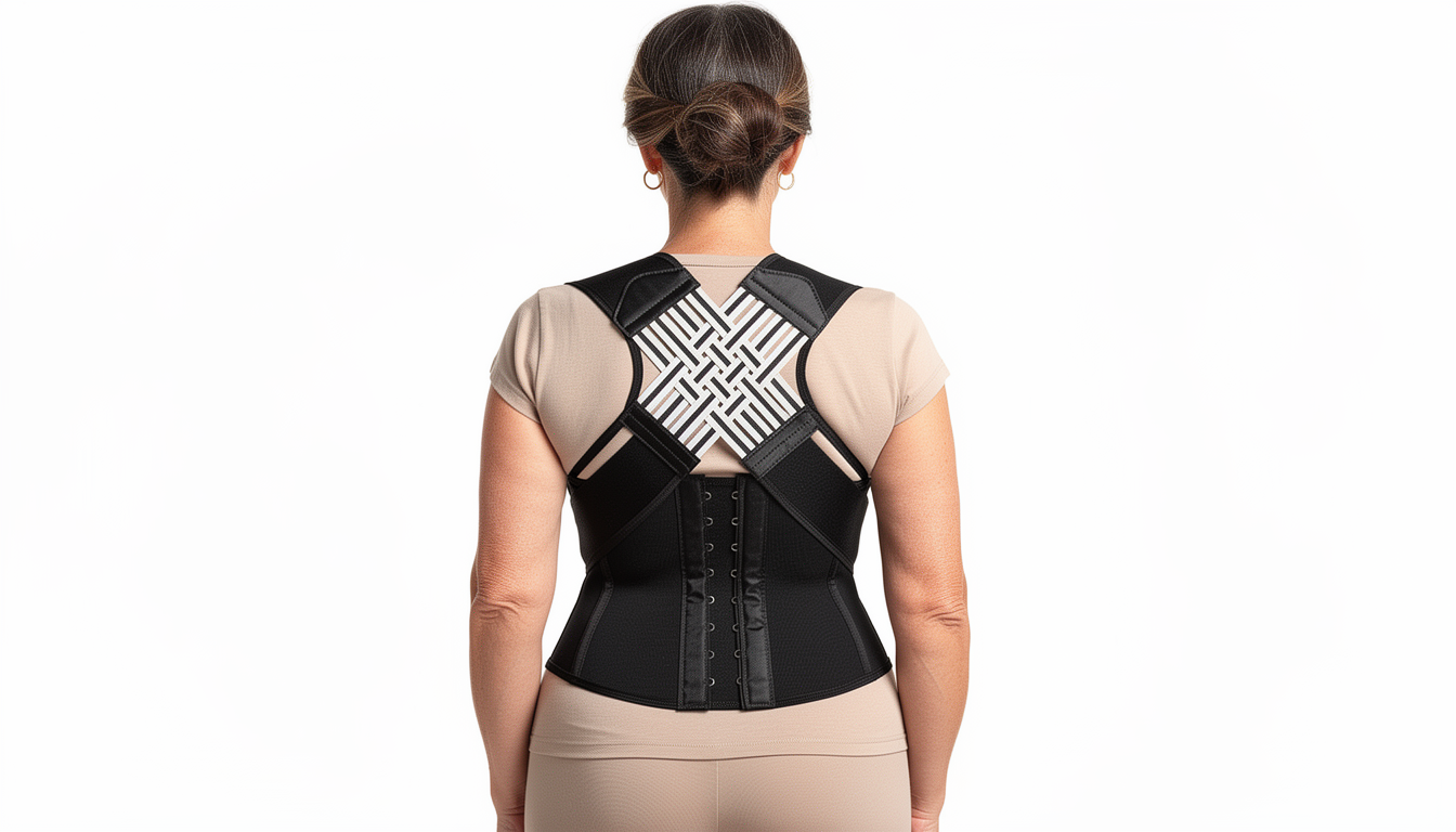Corector de Postură pentru Spate și Umeri – Suport Ergonomic pentru Alinierea Coloanei