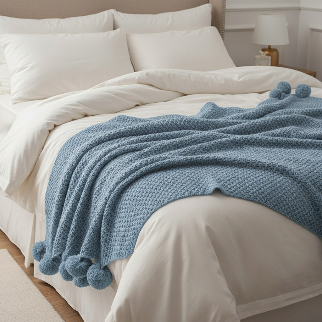 Pătură tricotată extra mare – Moale, caldă și elegantă