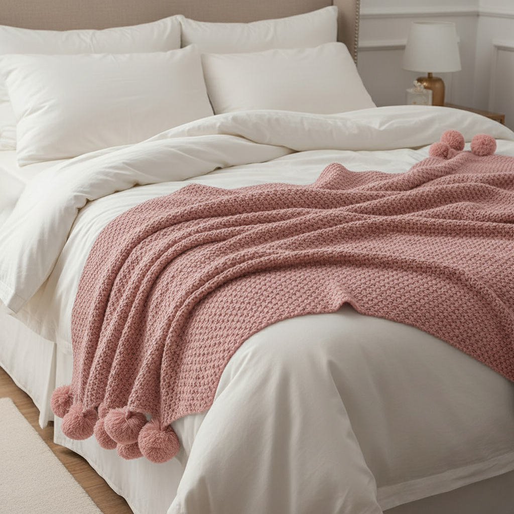 Pătură tricotată extra mare – Moale, caldă și elegantă
