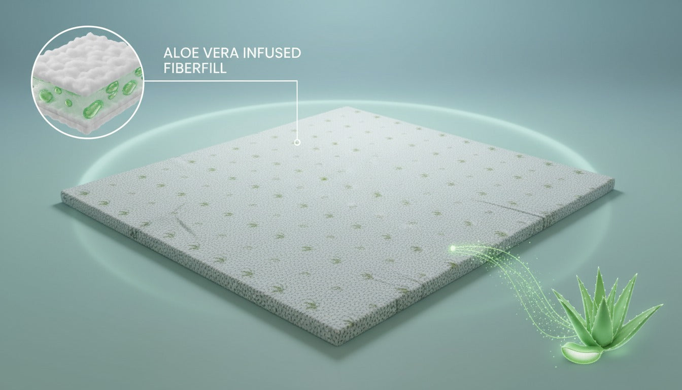 Topper Aloe Vera  Confort premium pentru somnul tău 90x200