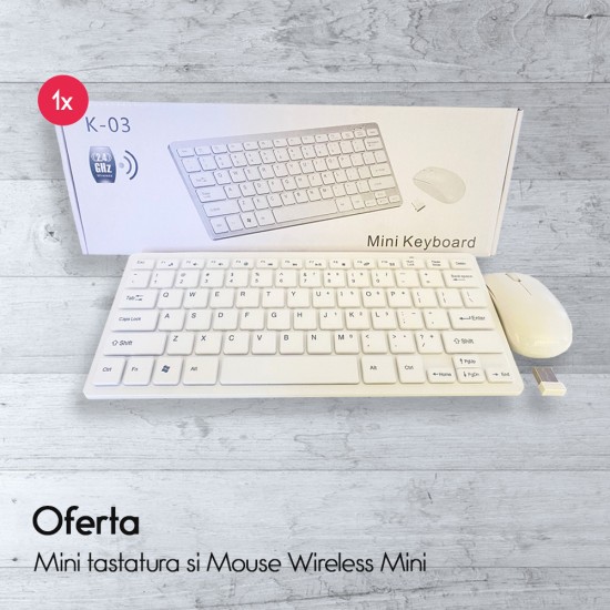 Mini tastatura si Mouse Wireless Mini